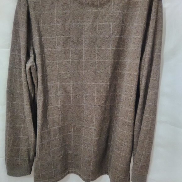 Haggar Long Sleeve Men's Sweater Color Brown Size XL - Picture 2 of 5